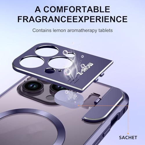 Coque iPhone 15 Pro MagSafe violette idéale pour le bureau