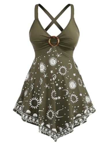Robe Haloumoning 51 vert armée avec coupe fluide et finitions soignées