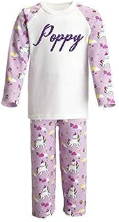 Unicorn Personalised Pyjamas Toddler Pyjamas Childs Girls Personalised Pjs Unicorn Girls Christmas Gifts Kids