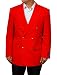 New Mens Red Double Breasted Dinner Blazer Suit Jacket