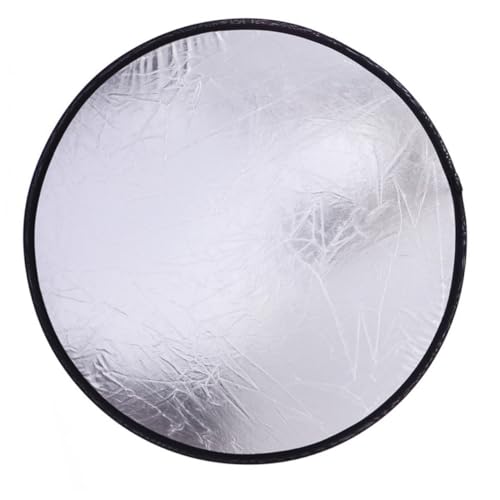 HOLIDYOYO Riflettore Fotografico Oro e Argento Diffusore e Riflettore Luce Professionale per Ritratti Macro e Gioielli Compatibile con Supporti Standard Accessorio Fotografico Versatile
