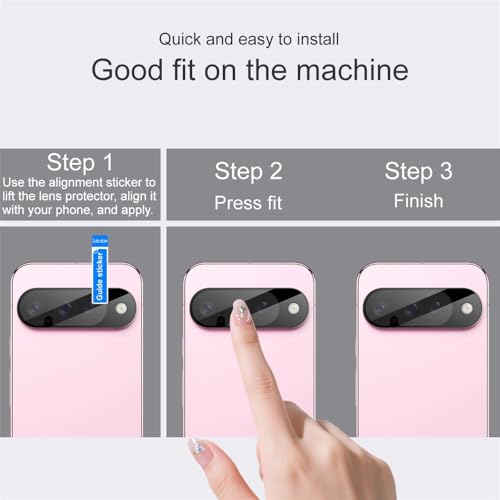 Image of 4youquality Back Camera Lens Protector Compatible with Google Pixel 10 (1 Pack) | 9H Tempered Glass Camera Guard | Military-Grade Anti Scratch Protection | Ultra Clear HD Lens Film | Bubble-Free Easy Installation | Case Friendly