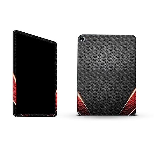 Image of MightySkins Carbon Fiber Skin Compatible with Apple iPad 10.9 inch 10th Gen (2022) Full Wrap Kit - Hex Rays | Protective, Durable Textured Carbon Fiber Finish | Easy to Apply | Made in The USA