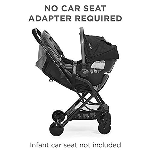 Contours Bitsy Compact Fold Lightweight Travel Stroller + Convenient Collapsible and Water-Resistant Bitsy Travel Bag/Carrying Case, Granite Gray/Black