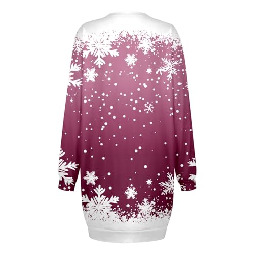 Mode hivernale chaleureuse et robe pull à motif pour les fêtes
