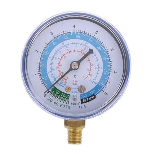 Manomètre basse pression pour entretien de climatisation et recharge de fluide R404A R134a R22