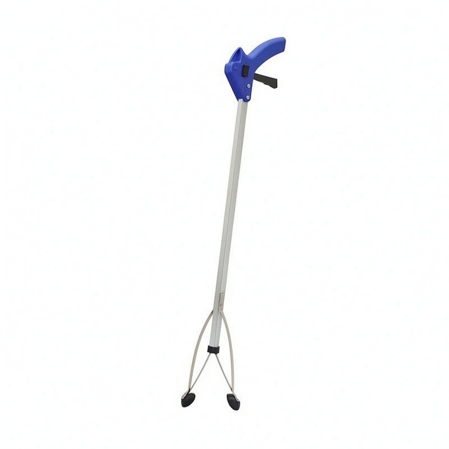 MYADDICTION Aluminum Alloy Trash Picker Straight Wand Trash Picker Upper Press Handle Claw Pickup Tool Rubberized Pads for Waste Collection, Cleanup, Blue-image-29