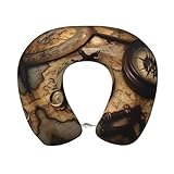 Description du matériau : ce coussin de voyage imprimé boussole et carte du monde est fabriqué en polyester et contient un noyau en mousse à mémoire de forme, assurant un espace de repos et de soutien où que vous alliez.