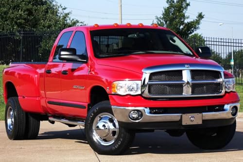 Image of 4pcs Polished 17 inch Stainless Steel Dually Wheel Simulators fit for 2003-2018 Dodge Ram 3500 Truck,8 Lug with 5-Vent Holes Wheel Cover with Removable Centre Cap, Screw On Hupcap 17R8