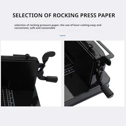 Taglierina manuale a ghigliottina, A4, resistente, con lama in acciaio, spessore di taglio da 0,1 a 40 mm, per ufficio e scuola