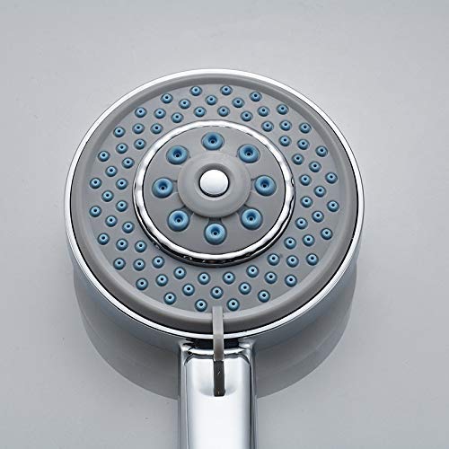 alcachofa de la ducha Cabezal de ducha Abs con ahorro de agua, boquilla de ducha de lluvia redonda de mano con aspersor de ducha cromado de 3 funciones