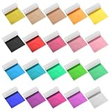 200 Stück Farbige Goldfolie Mehrfarbige Goldfolie Imitation Metallfolie Bunte Blattgold zum Basteln Goldfolien Basteln Dekoratives Blattgold zum Acrylmalerei DIY Nägel Makeup Möbel(8.5*8cm 20 Farben)