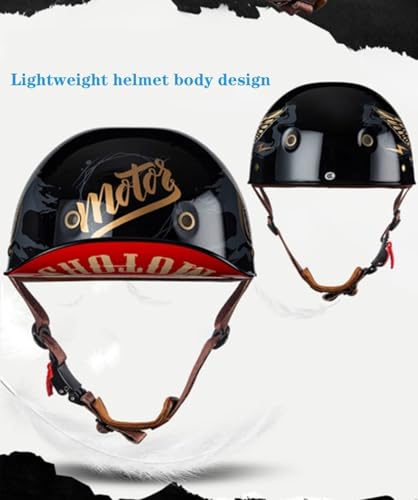 Casco jet homologado Dot ECE acabado vintage con forro premium abierto 3