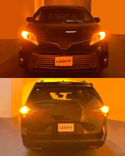 Lasfit Bau15S 7507 1156Py Py21W Led Bulbs Non-Polarity, Super Bright High Power Led Lights, Use For Turn Signal Blinker Light Bulbs, Amber Yellow (Pack Of 2) #TOP4
