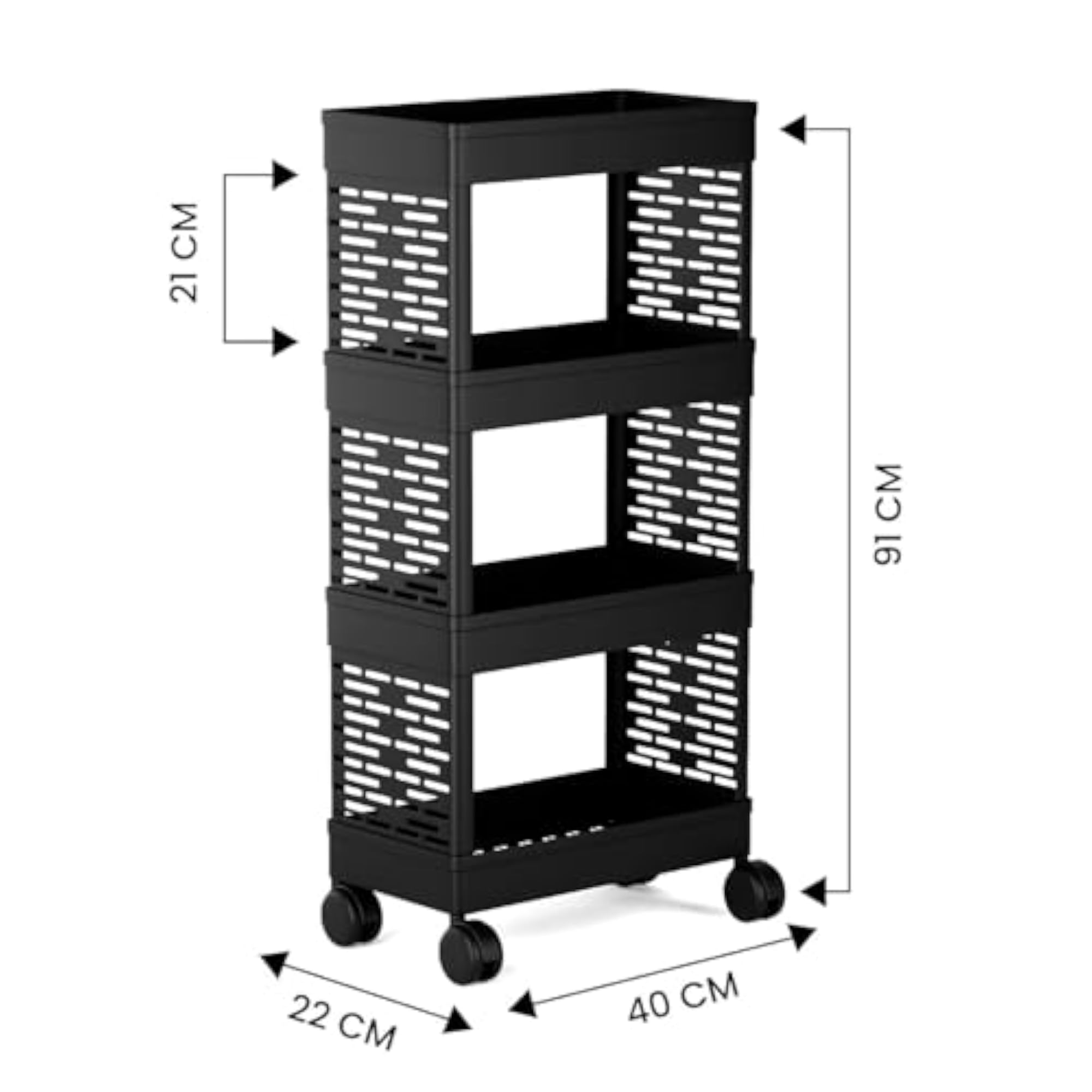 Multi-Layer Kitchen Rack, 4-Layer Space-Saving Organizer