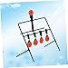 BRIGHTFUFU Self Resetting Metal Shooting Interactive Indoor Practice for Archery and Shooting Enthusiasts Black