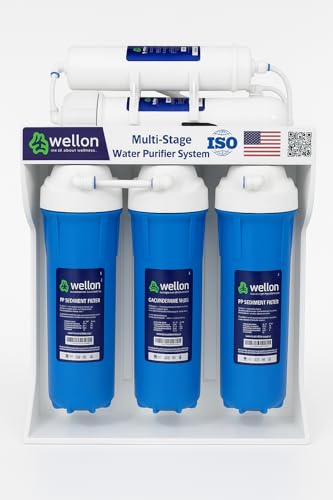 Image of Wellon Domestic Water Purifiers - RO + UV + UF + Alkaline | Multiple Models & Capacities (15 LPH Undersink RO)