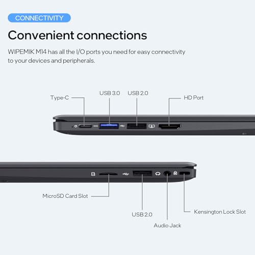 2025 14" Laptop, 8GB RAM, 128GB SSD | Quad-Core N5095 Processor, HD Display, Support WiFi 5, Bluetooth 5.0, USB 3.0, Webcam, Pre-Installed Office Pro Plus 2024 - Image 7
