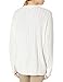 Lacoste Womens Long Sleeve V-Neck Long Chunky Cable Knit Cardigan Sweater, Flour White, M