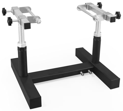 YHMOTO Heavy Duty Adjustable Motorcycle Engine Stand for Car/Engine Repair,360° Rotation Durable Steel Construction Motorcycle Engine Stand