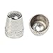 AXEN 4 Pieces Sewing Thimble, Metal Sewing Thimble Finger Protector, Accessories DIY Sewing Tool, Silver
