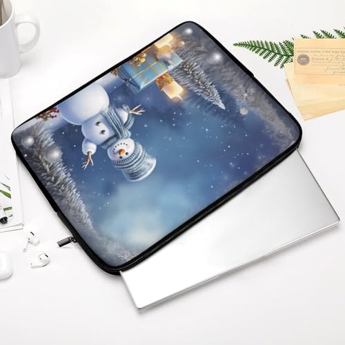 Funda para portátil 13 pulgadas diseño navideño muñeco nieve miniatura 4