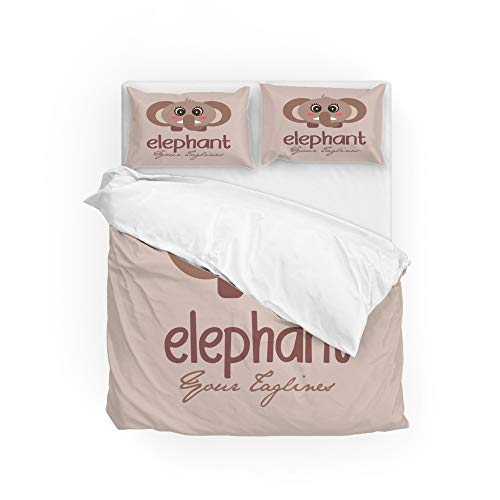Housse de couette 2 pièces en microfibre double confortable - 2