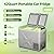 Alpicool XD55 Portable Fridge 12 Volt Car Refrigerator 42 Quart Fast Cooling Freezer for Fishing, Camping, RV, Truck, Boat-12/24V DC