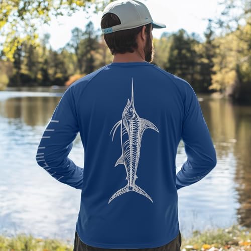 Palmyth Fishing Shirts for Men Long Sleeve UPF 50+ Sun Protection UV T Shirt Tee4
