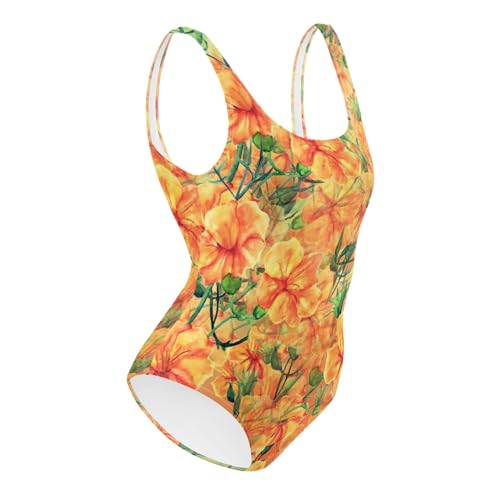 One-Piece Swimsuit with “Hibiscus Dreams” – Tropical Elegance & Inner Bloom | Flattering Fit – Limited Edition3
