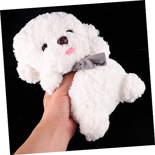 ERINGOGO Boneca Bichon Frise Cachorro Boneca De Pelúcia Para Cachorro Almofada Fofa Lembrancinhas De