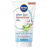 NIVEA SUN After Sun Sensitive Gel-Crema (1 x 150 ml), crema calmante con aloe vera, crema hidratante para piel sensible y con alergia al sol