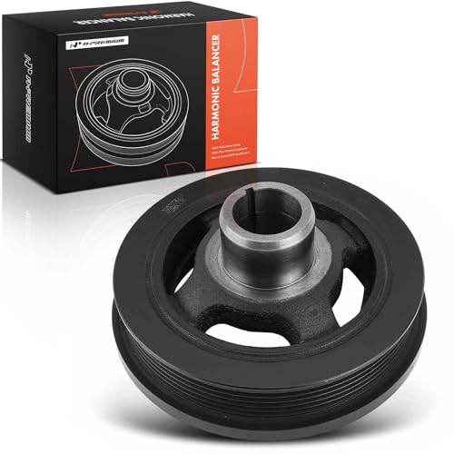 A-Premium Engine Harmonic Balancer Pulley - DOHC V6 3.0L 3.6L - Compatible with Chrysler & Dodge & Jeep & Ram & Volkswagen Cars - Town & Country Challenger Durango Cherokee 1500 Routan & More