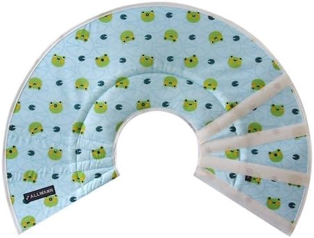 Amazon 犬用 エリザベスカラー 傷口保護具 ごきげんカエル ブルー 593 Sサイズ 首周り 24 28センチ Allwann エリザベスカラー 通販