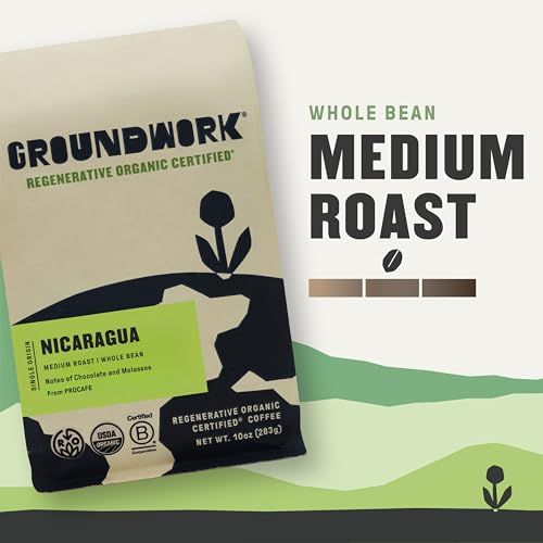 Groundwork Organic Regenerative Nicaragua Whole Bean