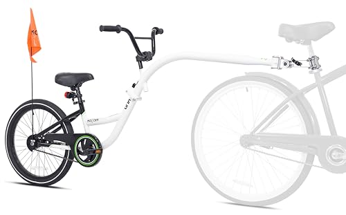 WeeRide Kazam Link Tagalong Children's Trailer Bike - White