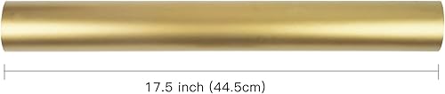 Miniatura 2 de RUSPEPA Papel de regalo dorado de color sólido, mini rollo, para bodas, cumpleaños, fiestas, felicitaciones y vacaciones, 17 pulgadas x 32.8 pies