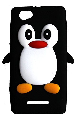SKS Distribution® Noir Mignon Pingouin Manchot Etui Coque Housse pour Sony Xperia M