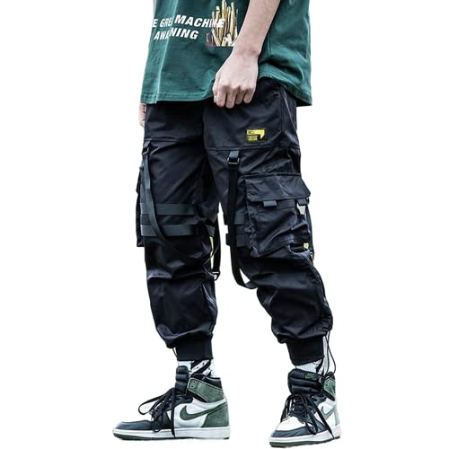 ABCUSTOMS Cyberpunk Techwear Pants Men Streetwear Futuristic Clothing