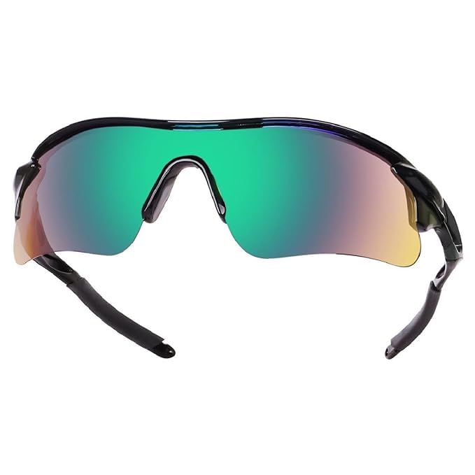 Image of Black Jones Sports Sunglasses for men and women Cycling Mountain Travelling Cricket Trekking Baseball Fishing Cycling Running Golf Motorcycle Tac Glasses UV400