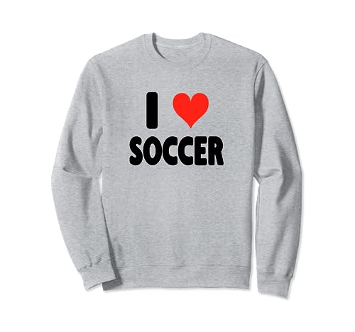 I Love Soccer - Corazón Futbol Campo Campo Portero Sudadera