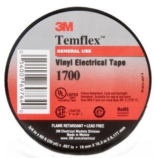 Temflex 1700 Vinyl Electrical Tape [Set of 4]
