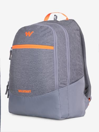 Image of Wildcraft Nylon 32 Ltrs Water-Resistant Backpack for Men & Women - Expedition LPBP 32 Ltrs Water-Resistant Casual Backpack - Melange Grey
