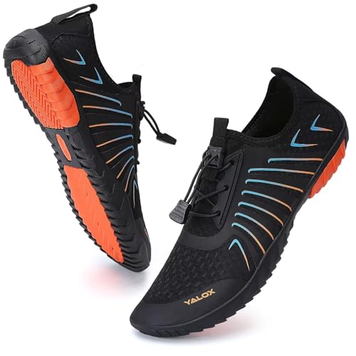 Image of YALOX Water Shoes Men's Women's Swim Shoes Outdoor Beach Barefoot Quick-Dry Aqua Pool Socks Swimming Yoga Surfing Exercise