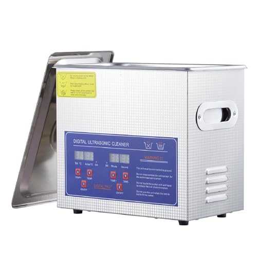 3.2L/0.85Gal Industrial Ultrasonic Cleaner 120W 40kHz - Heated Medical Sterilization Machine with Timer for Dental Tools, Carburetors, Jewelry & Auto Parts