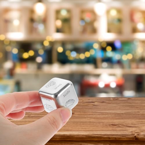 Parliky Stainless Steel Food Decision for Compact Dinner Decider Game Suitable for Family Meals Friend Gatherings Travel Adventures