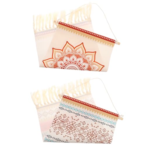 Tapices mandala con borlas: transforme su hogar con este elegante juego de decoración textil