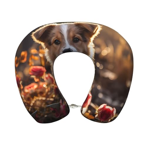 Almohada espumosa de viaje tamaño U cómoda lavable miniatura 1