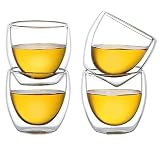 Moyishi Double Walled Clear Glass Espresso Wine Cup (Set of 6) 80ml