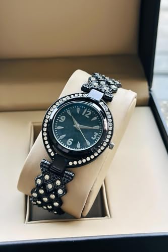 Image of styledose Women Analogue Wrist Watches for Women's & Girls&Miss&Ladies Diamond Studded Stylish Bracelet Strap